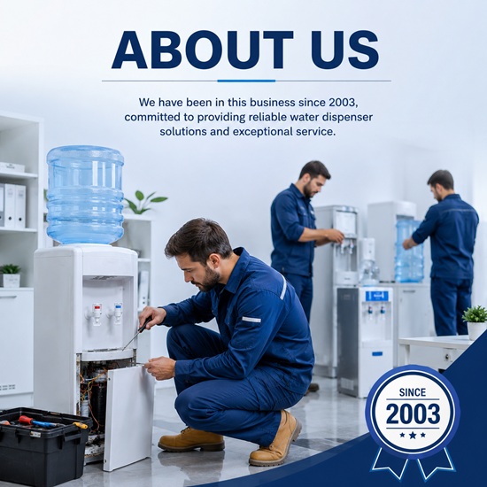 Water Dispenser Repair Dubai team, serving since 2003